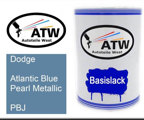 Dodge, Atlantic Blue Pearl Metallic, PBJ: 500ml Lackdose, von ATW Autoteile West.